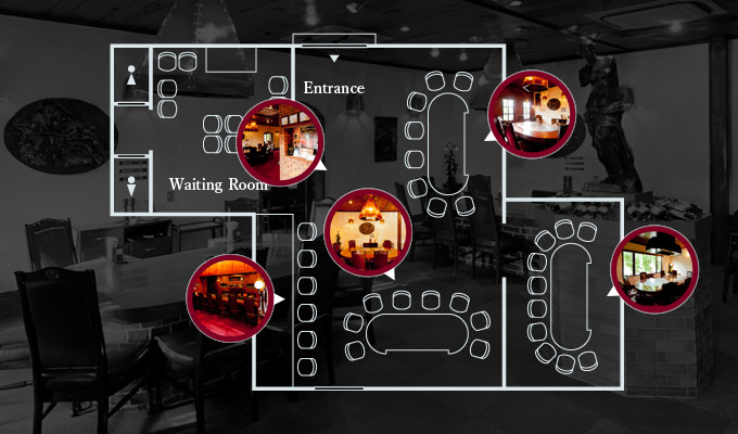 Floor map：Kakogawa restaurant